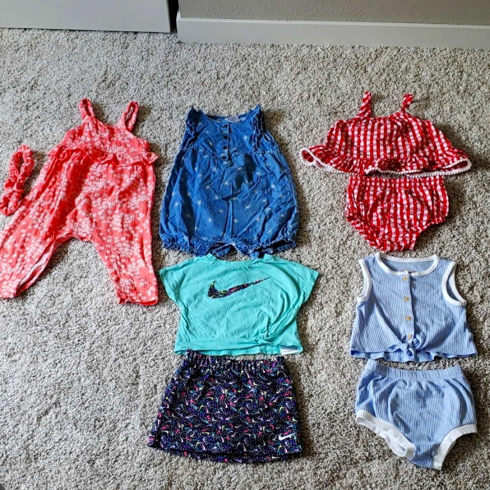 12 Month Baby Girl Clothes - Carters, Nike, Jessica Simpson & Cat & Jack